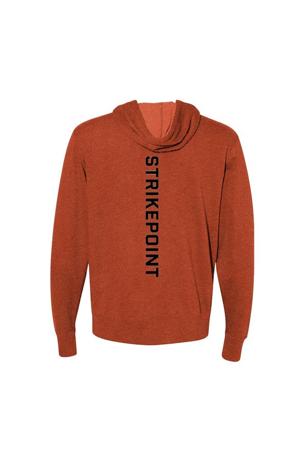 Heathered French Terry Full Zip Hooded Sweatshirt