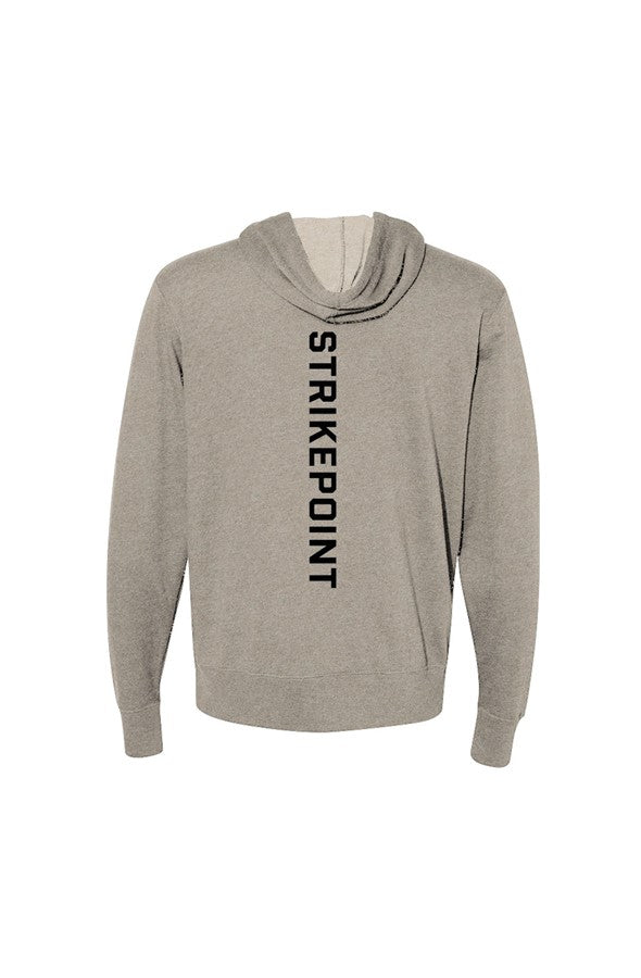 Heathered French Terry Full Zip Hooded Sweatshirt