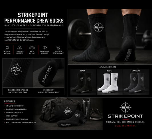 StrikePoint Performance Crew Socks